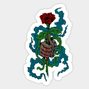 rose blood Sticker